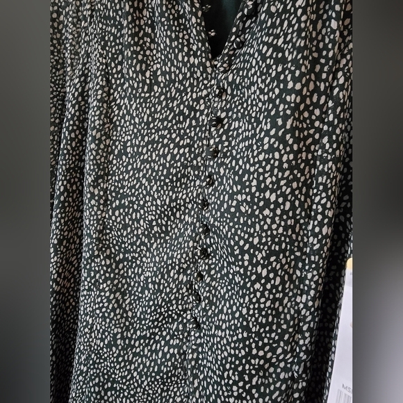 Joie Limited Edition Balloon Sleeve Dress Arctic Animal Spot Women's Medium $378 - Picture 2 of 7